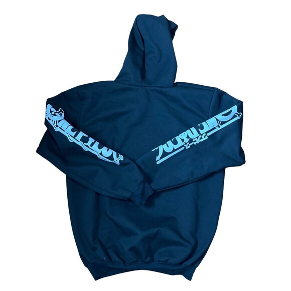 One Piece Black Hoodie Anime Luffy Graphic Pullover Sweatshirt Unisex Fit Cotton - Picture 4 of 4